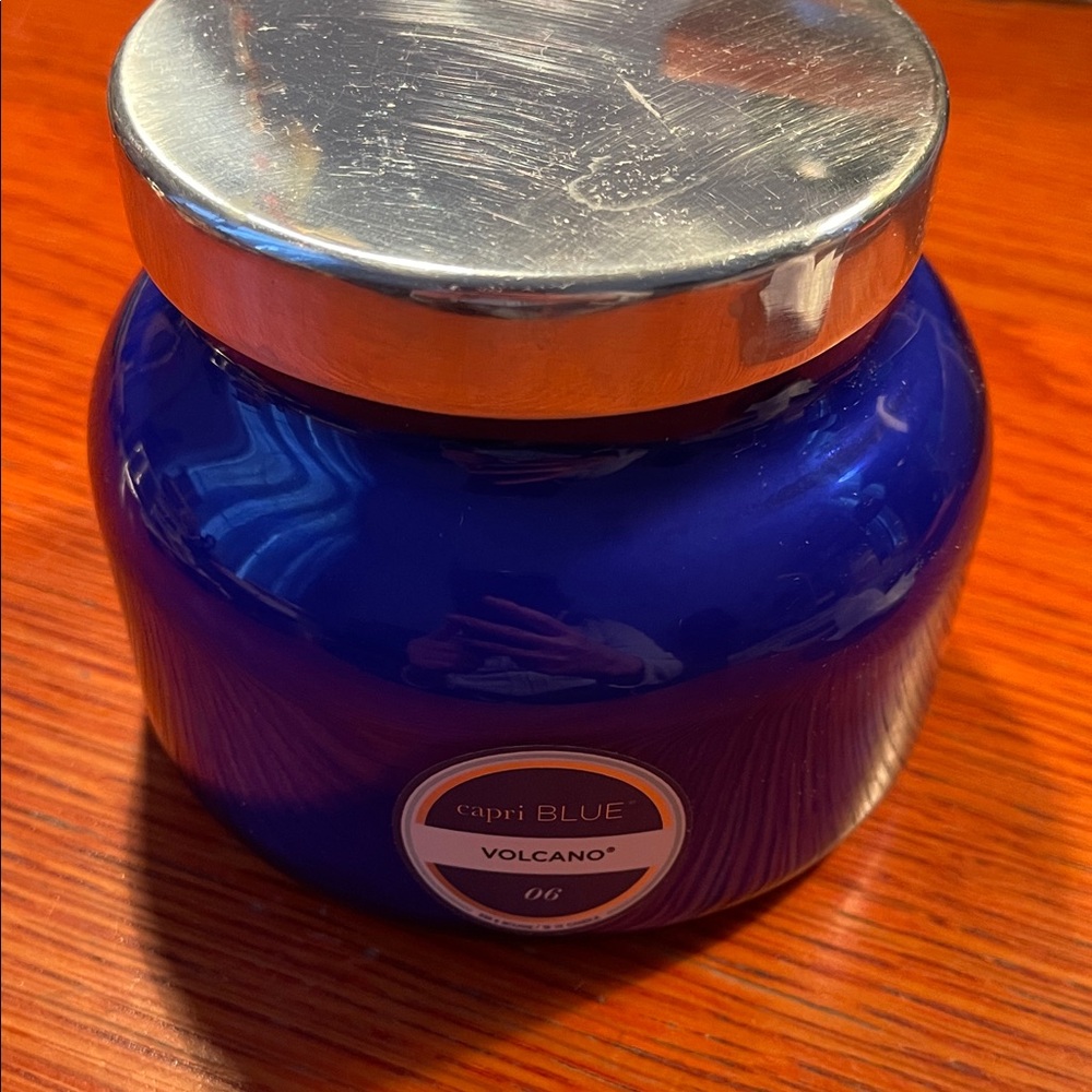 Capri Blue Volcano Candle in Blue Jar